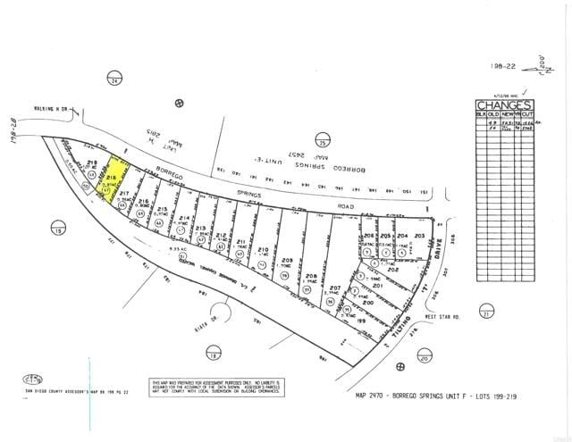 Borrego Springs Rd lot 218