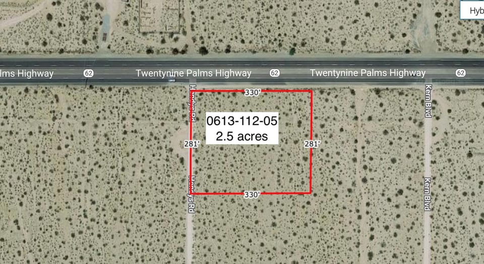 2.5 Acres On Hwy 62 Near Hendy'S Road